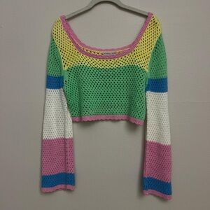 Sincerely Jules Pastel Crochet Sweater